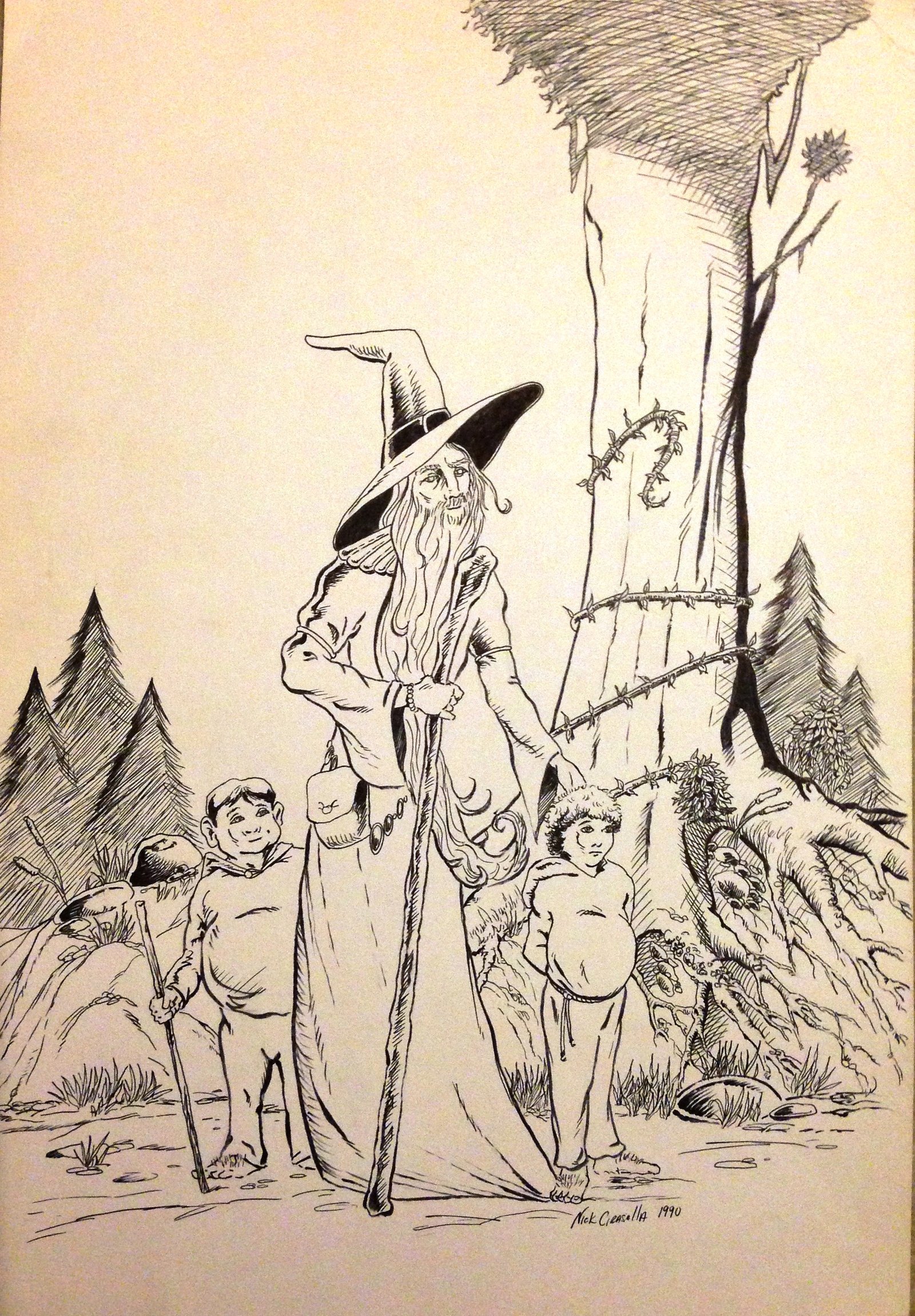 Gandalf and the Hobbits